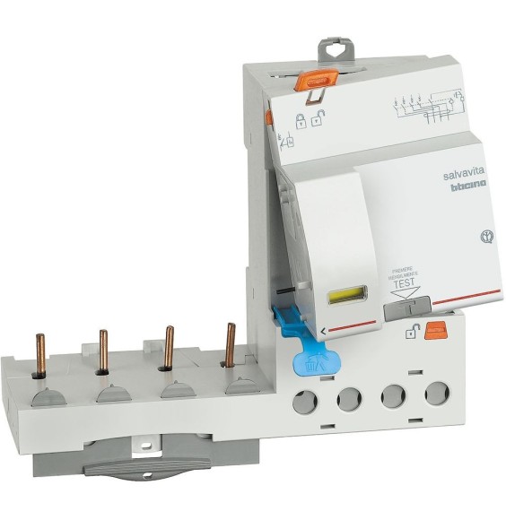 Blocco differenziale 4 Poli 3 Moduli 63A 1 A Tipo AS Bticino G46AS63