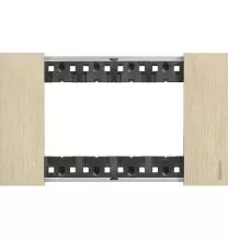 Placca Bticino Living Now Oro  quattro posti Zama KA4804ZW