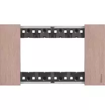 Placca Bticino Living Now Rame quattro posti Zama KA4804ZM