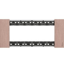 Placca Bticino Living Now Rame sei posti Zama KA4806ZM