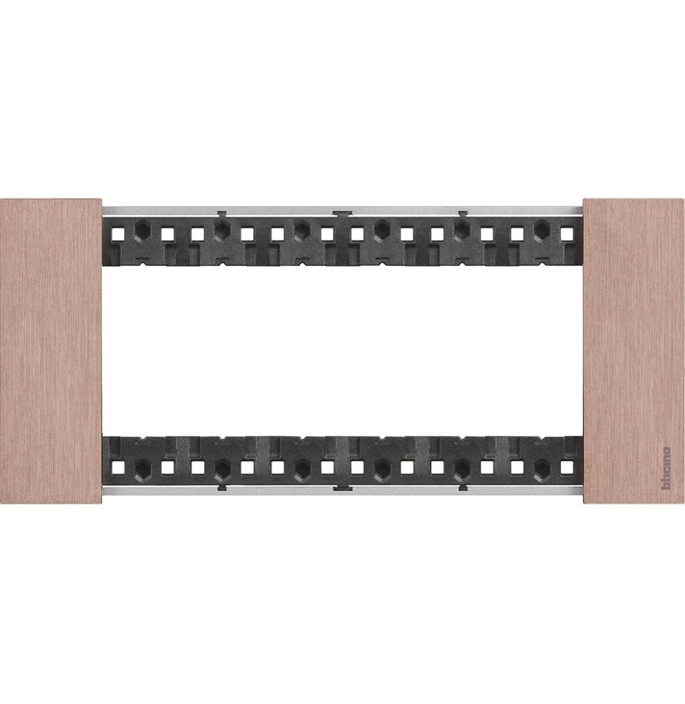 Placca Bticino Living Now Rame sei posti Zama KA4806ZM