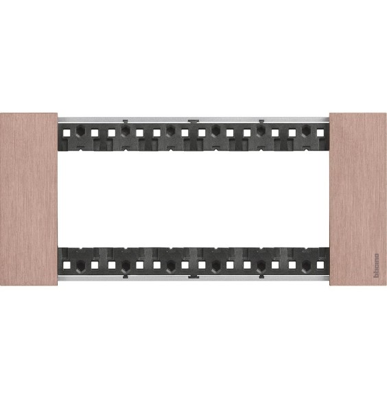 Placca Bticino Living Now Rame sei posti Zama KA4806ZM