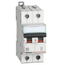 Interruttore magnetotermico 63A 6kA 2 Poli BTicino FN82C63