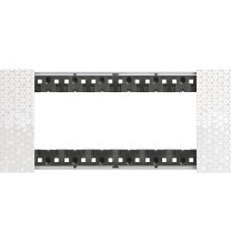 Placca Bticino Living Now Pixel  sei posti Tecnopolimero KA4806MW