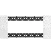 Placca Bticino Living Now Pixel  sei posti Tecnopolimero KA4806MW