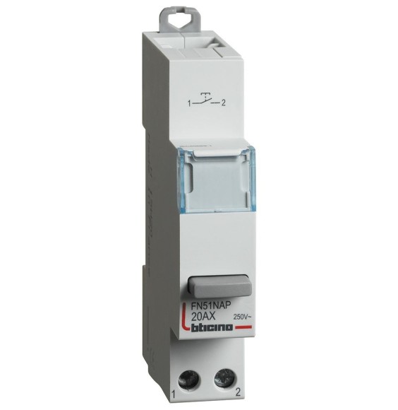 Pulsante di comando 1NO da quadro 20 A Bticino FN51NAP