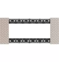 Placca Bticino Living Now Optic  sei posti Tecnopolimero KA4806MM