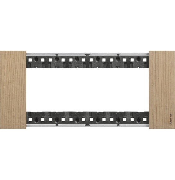 Placca Bticino Living Now Rovere sei posti legno KA4806LM