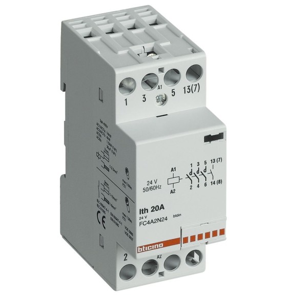 Contattore AC1  AC3 40 A 230 Vac 2 moduli BTicino FC2A4230N
