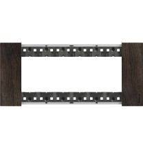 Placca Bticino Living Now Noce sei posti legno KA4806LG
