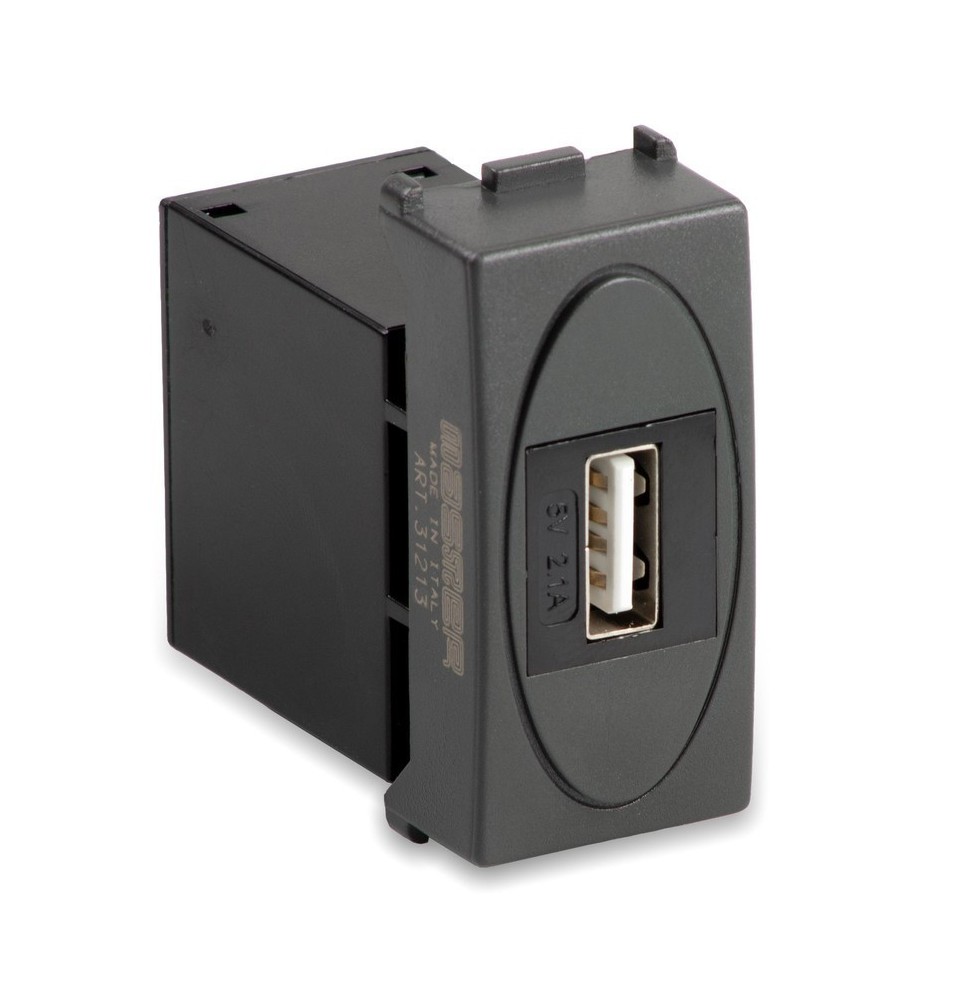 Caricatore USB 5V 2,1A Serie Civili Master Modo 31214