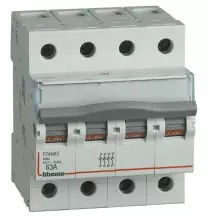 Sezionatore standard 63A 4 poli 4 moduli Bticino F74N63