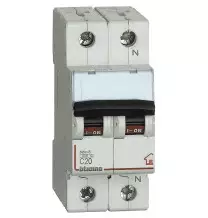 Interruttore automatico magnetotermico 1P+N 20A 4,5KA BTicino FC810NC20
