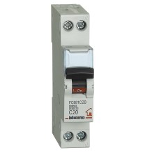 Interruttore automatico magnetotermico 1P+N 20A 4,5KA BTicino FC881C20