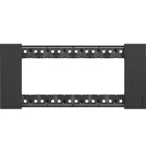 Placca Bticino Living Now Nero  sei posti tecnopolimero KA4806KG