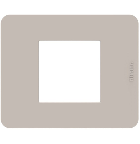 Placca 2 moduli Sand serie MatixGo BTicino JA4802TS