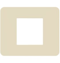 Placca 2 moduli Ivory Avorio serie MatixGo BTicino JA4802TI