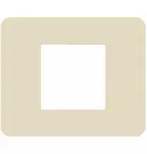 Placca 2 moduli Ivory Avorio serie MatixGo BTicino JA4802TI