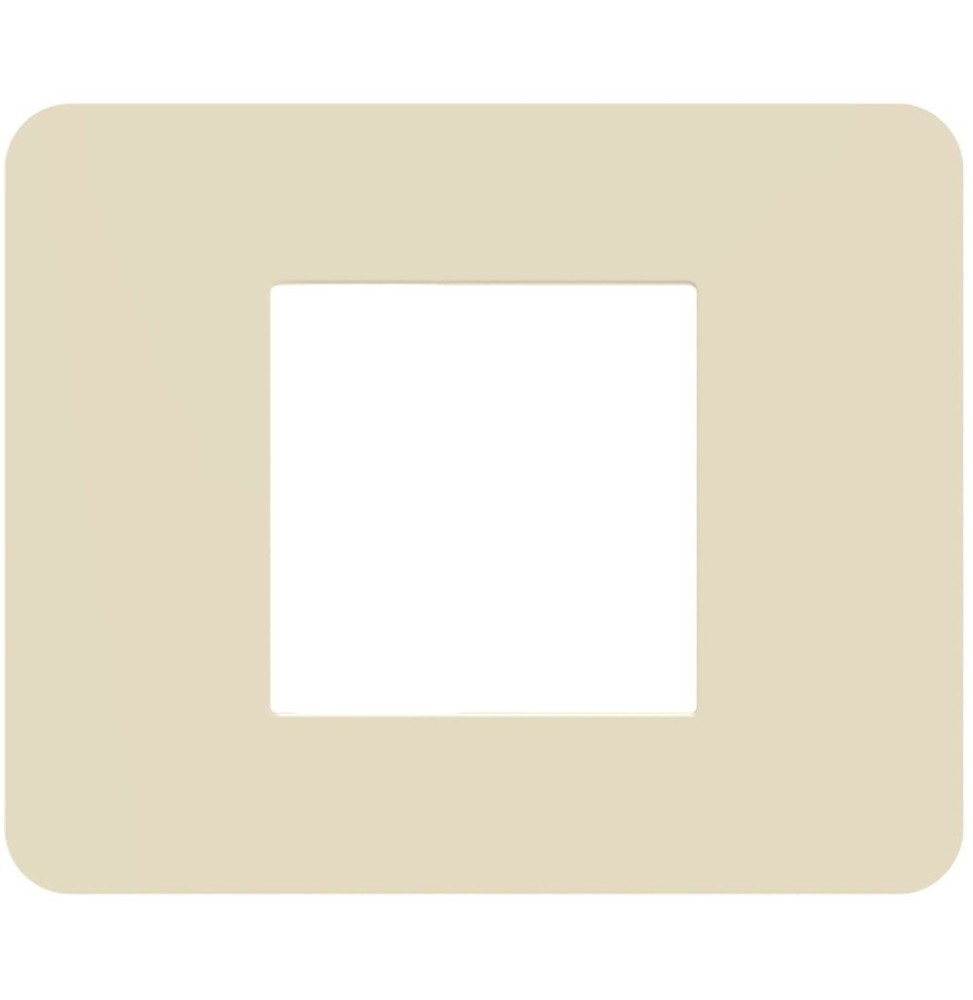 Placca 2 moduli Ivory Avorio serie MatixGo BTicino JA4802TI