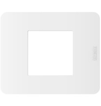 Placca 2 moduli Bianca serie MatixGo BTicino JA4802JW