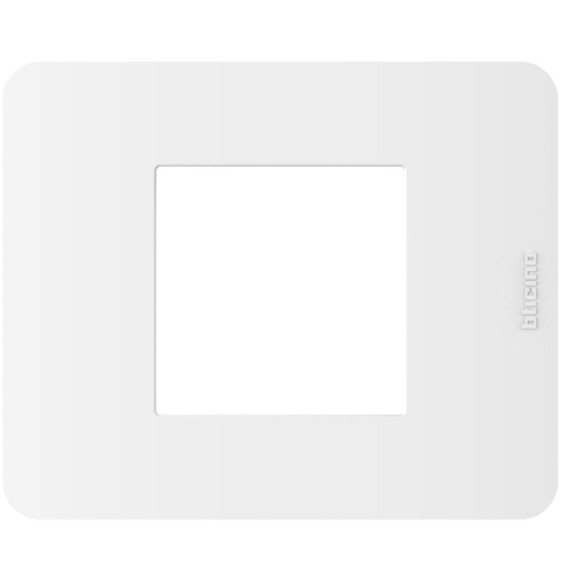 Placca 2 moduli Bianca serie MatixGo BTicino JA4802JW