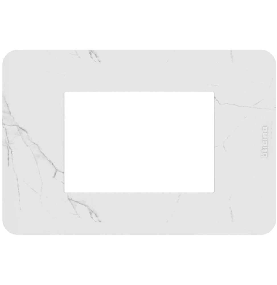 Placca 3 moduli Carrara serie MatixGo Bticino JA4803EM