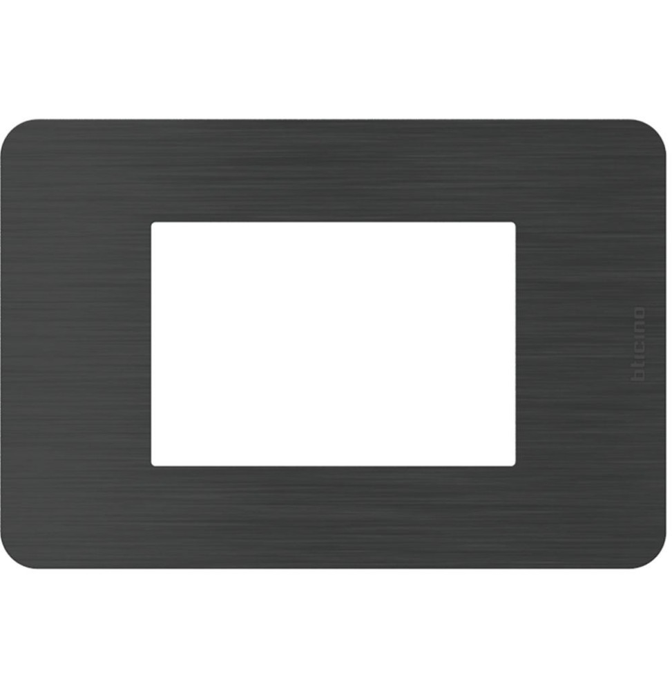 Placca 3 moduli Black Nick Nero serie MatixGo BTicino JA4803EN