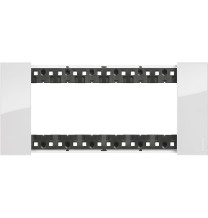 Placca Bticino Living Now Ghiaccio  sei posti tecnopolimero KA4806DW