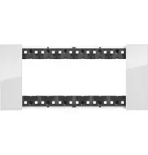 Placca Bticino Living Now Ghiaccio  sei posti tecnopolimero KA4806DW
