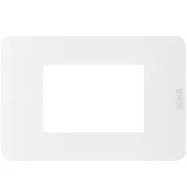 Placca 3 moduli White Bianco serie MatixGo BTicino JA4803JW
