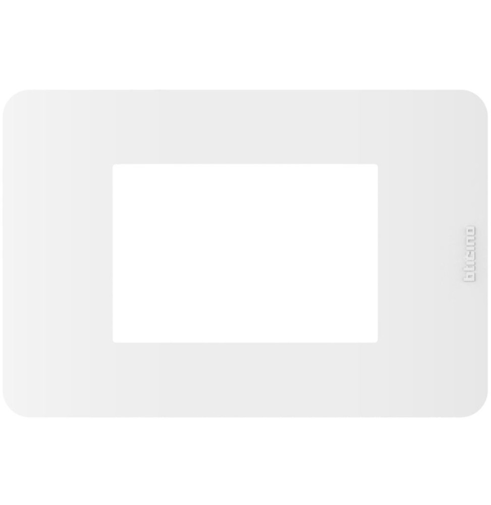 Placca 3 moduli White Bianco serie MatixGo BTicino JA4803JW