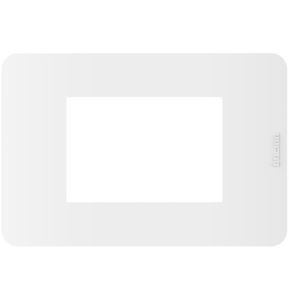 Placca 3 moduli White Bianco serie MatixGo BTicino JA4803JW
