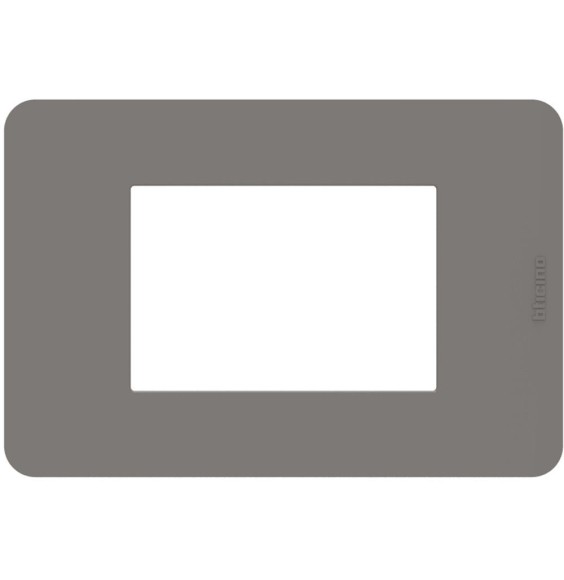 Placca 3 moduli Tortora serie MatixGo BTicino JA4803TD