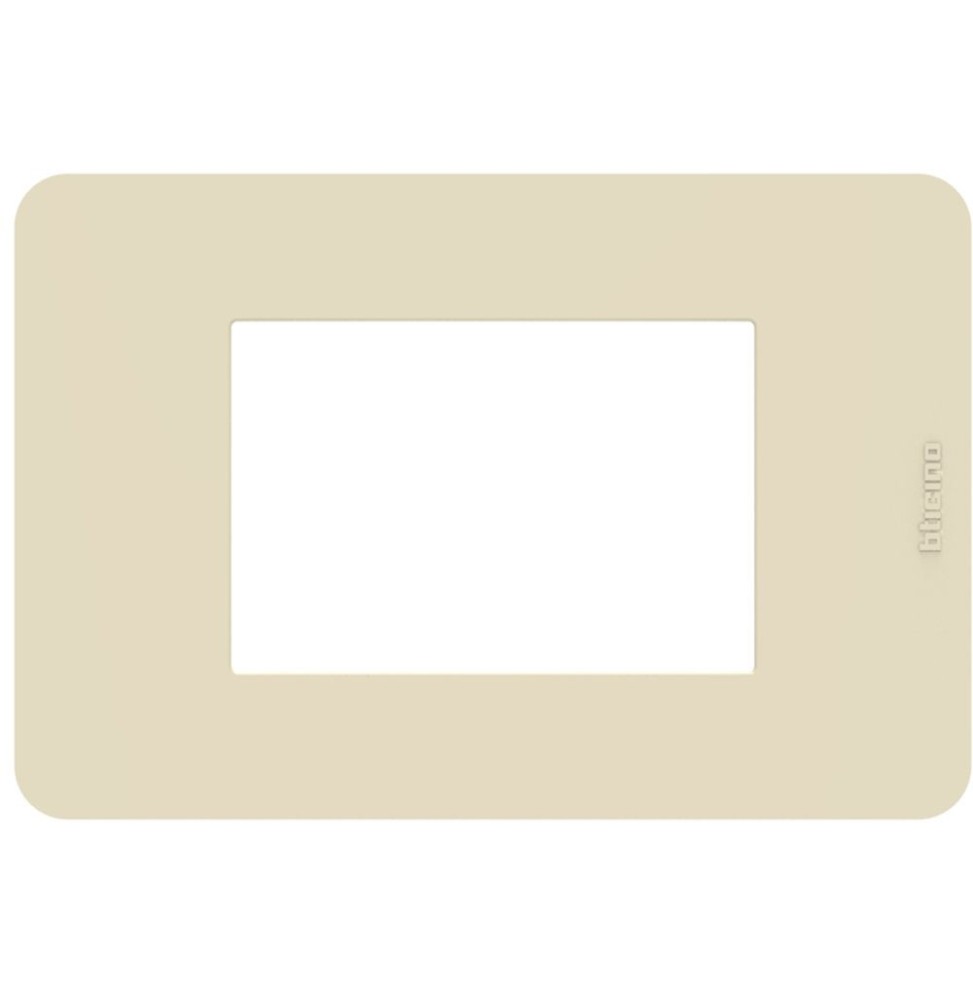 Placca 3 moduli Ivory Avorio serie MatixGo BTicino JA4803TI