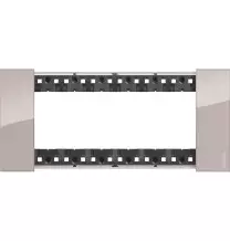 Placca Bticino Living Now Aura  sei posti tecnopolimero KA4806DM
