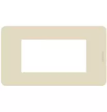 Placca 4 moduli Ivory Avorio serie MatixGo BTicino JA4804TI