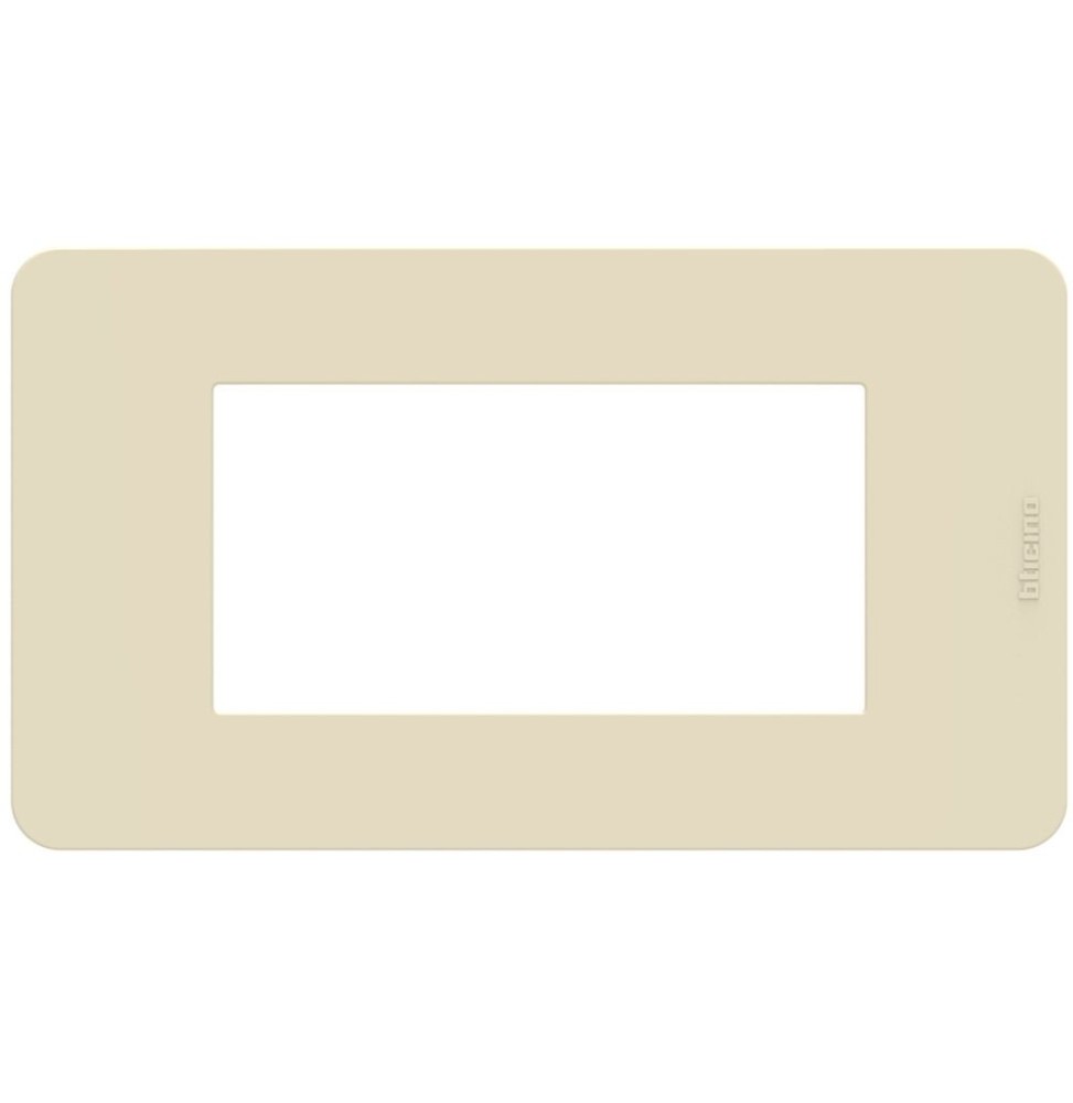 Placca 4 moduli Ivory Avorio serie MatixGo BTicino JA4804TI