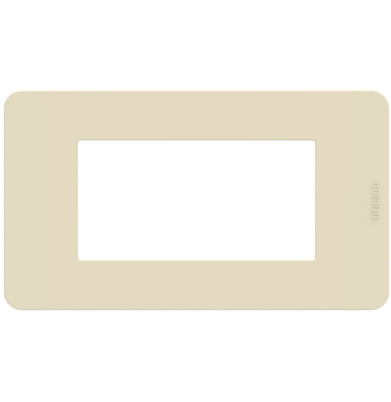 Placca 4 moduli Ivory Avorio serie MatixGo BTicino JA4804TI