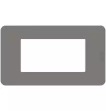 Placca 4 moduli Tortora serie MatixGo BTicino JA4804TD