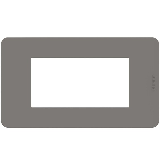 Placca 4 moduli Tortora serie MatixGo BTicino JA4804TD