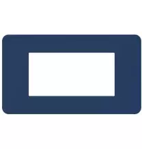 Placca 4 moduli Blue serie MatixGo BTicino JA4804TB