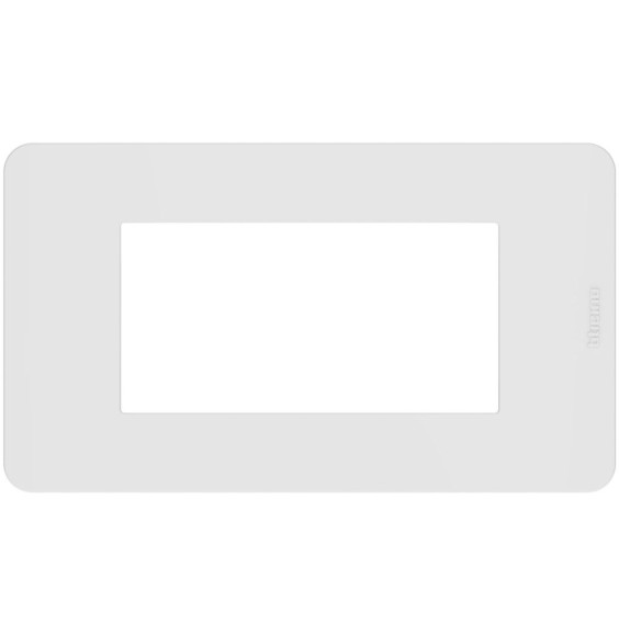 Placca 4 moduli White Bianco serie MatixGo BTicino JA4804JW