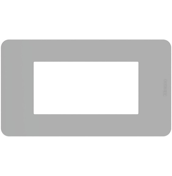 Placca 4 moduli Grey Grigio serie MatixGo BTicino JA4804JG