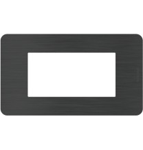 Placca 4 moduli Black Nickel Nero serie MatixGo BTicino JA4804EN