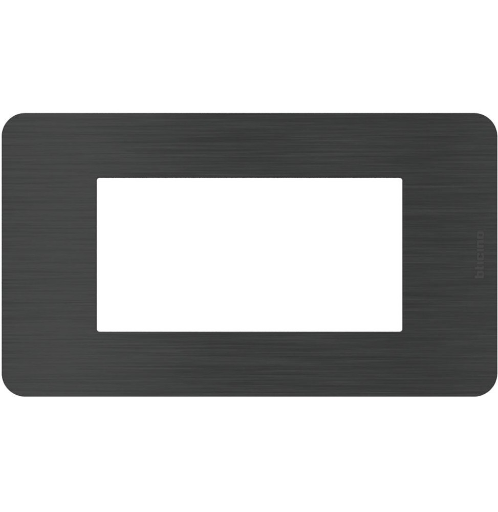 Placca 4 moduli Black Nickel Nero serie MatixGo BTicino JA4804EN