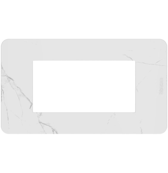 Placca 4 moduli Carrara MatixGo BTICINO JA4804EM