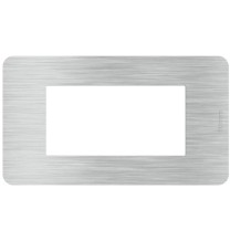 Placca 4 moduli in alluminio serie MatixGo BTicino JA4804EA