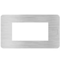 Placca 4 moduli in alluminio serie MatixGo BTicino JA4804EA