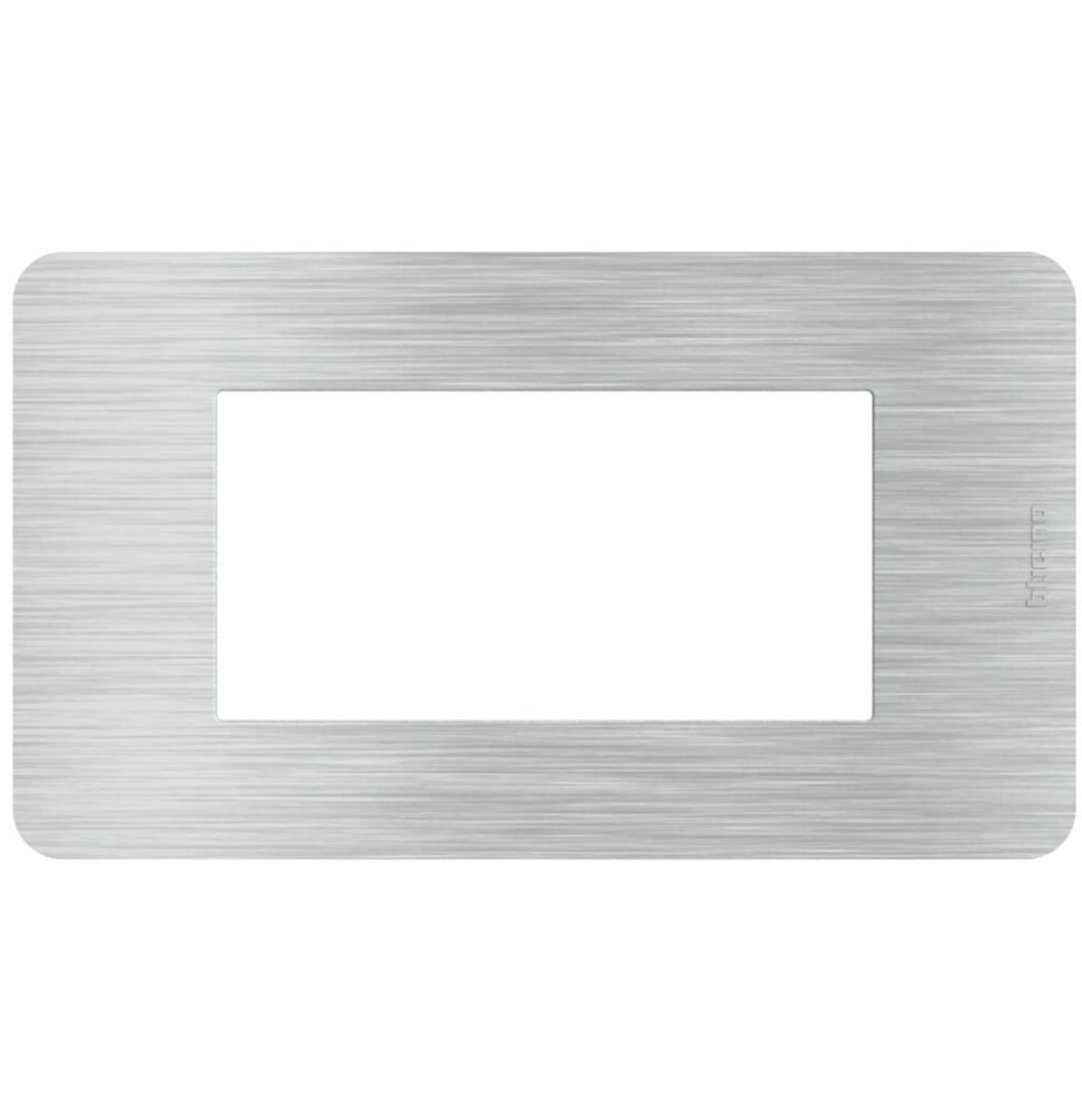 Placca 4 moduli in alluminio serie MatixGo BTicino JA4804EA