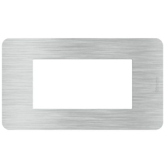 Placca 4 moduli in alluminio serie MatixGo BTicino JA4804EA